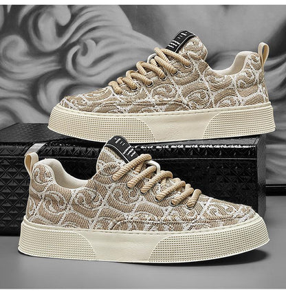 Spring 2024 New Breathable Trendy All-match Sports Casual Low-top Printed Trendy Shoes