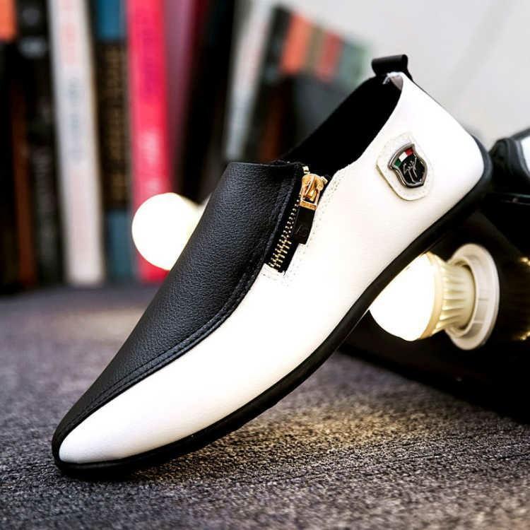 🔥Limited Time Offer 49% OFF🔥New Men's Spliced Genuine Leather Slip-on Casual Shoes