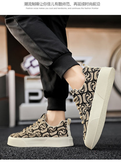 Spring 2024 New Breathable Trendy All-match Sports Casual Low-top Printed Trendy Shoes