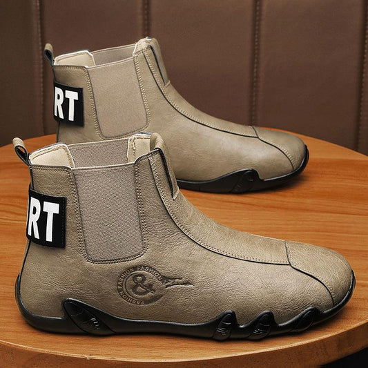 🔥Limited Time Offer 49% OFF🔥Men's Genuine Leather High-top Casual Non-slip Waterproof Boots