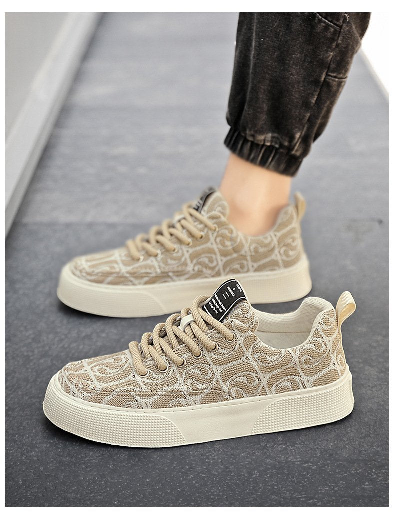 Spring 2024 New Breathable Trendy All-match Sports Casual Low-top Printed Trendy Shoes