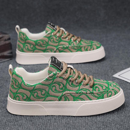 Spring 2024 New Breathable Trendy All-match Sports Casual Low-top Printed Trendy Shoes