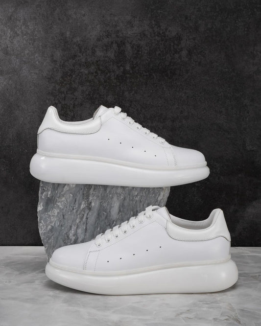 McQueen Small White Platform Sneakers