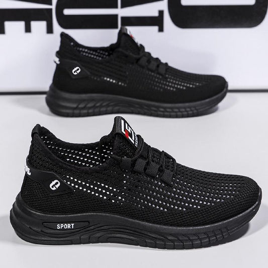 Summer New Mesh Hollow Breathable Men's Casual Sneaker Plus Size