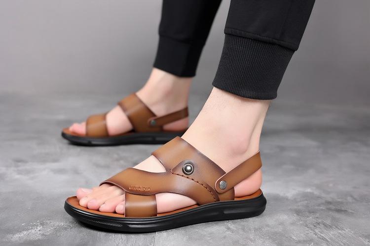 🔥Limited Time Offer 49% OFF🔥Men's New Beach Leather Soft Sole Casual Sandals