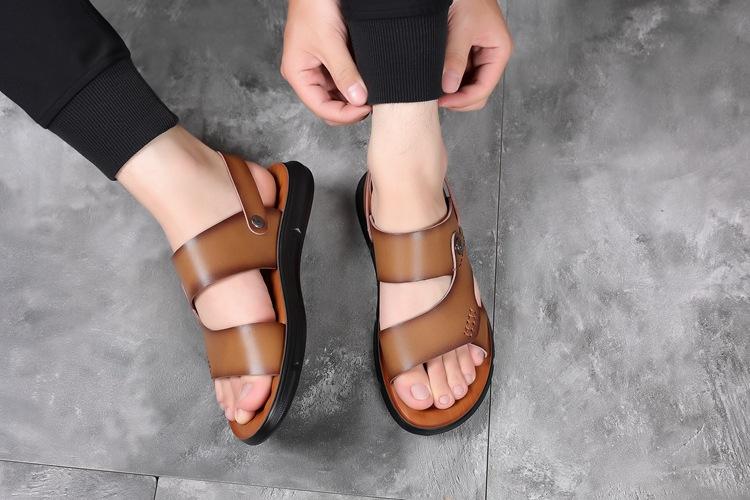 🔥Limited Time Offer 49% OFF🔥Men's New Beach Leather Soft Sole Casual Sandals