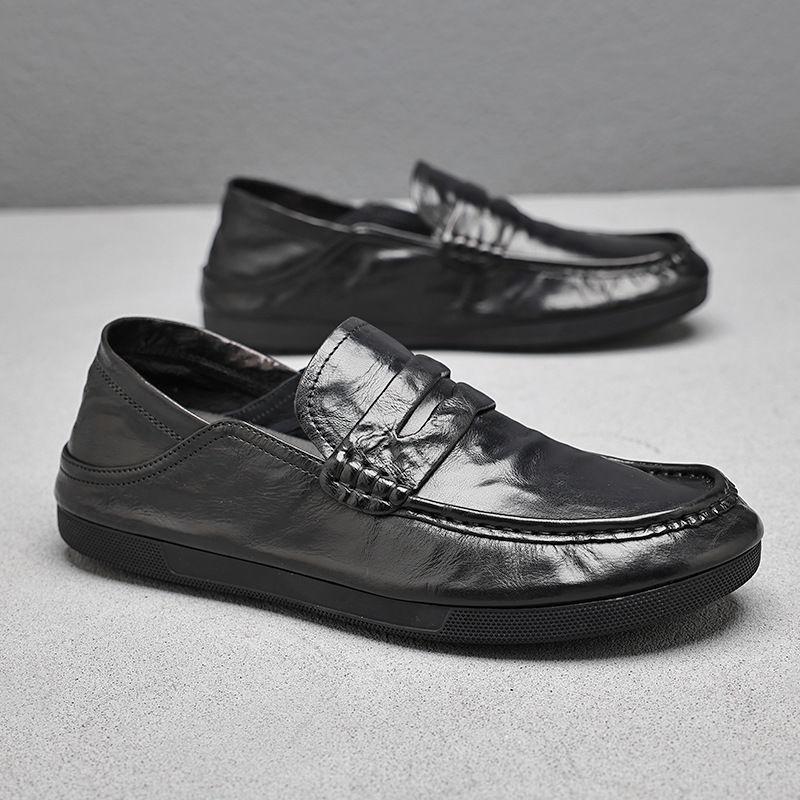 ✅High -quality Dedication✅New Style Genuine Leather All-match Slip-on Driving Casual Shoes