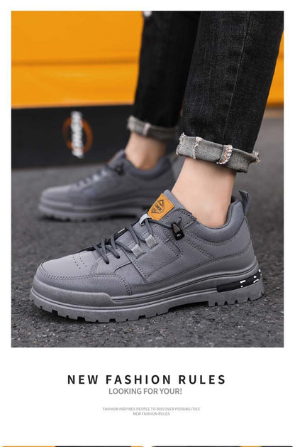 New Men's Leather Casual Sports Shoes