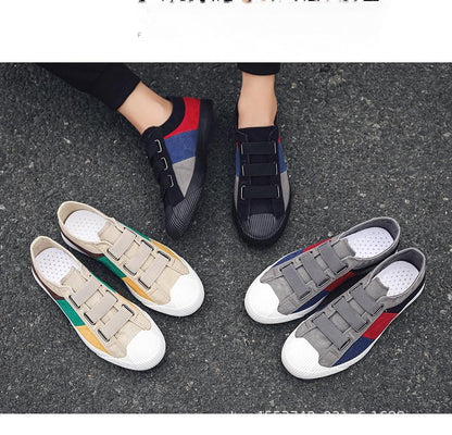 2024 Summer New Canvas Breathable Men's Casual Lazy Slip-on All-match Sneakers