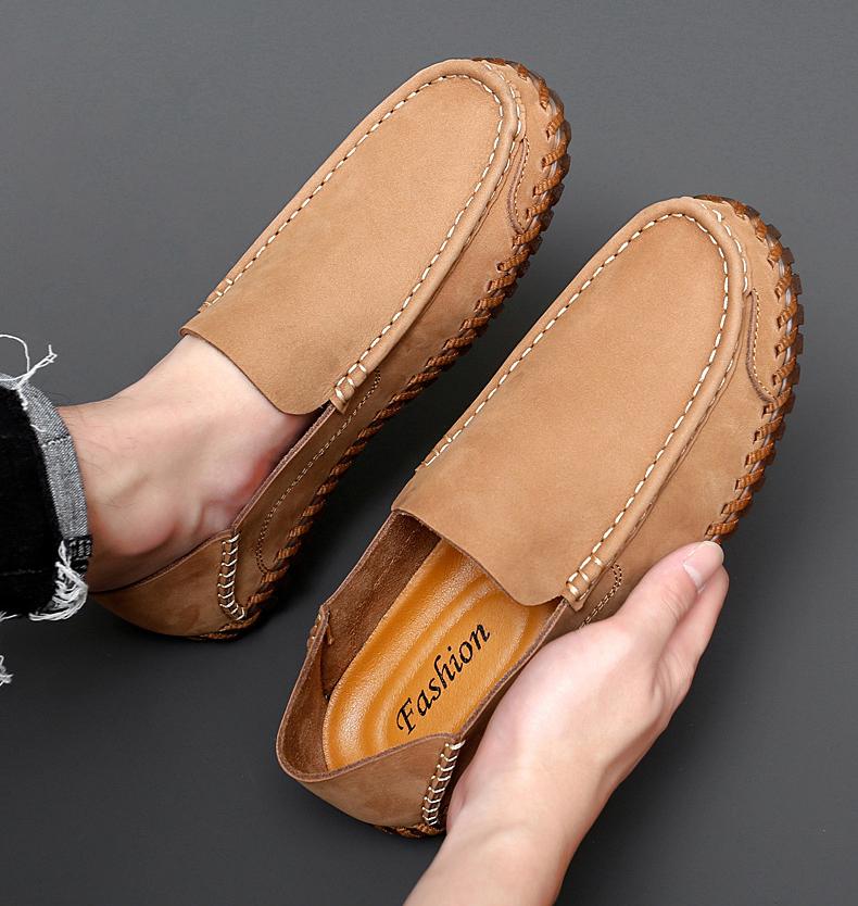 ✅High -quality Dedication✅New Breathable Genuine Leather Driving Soft Sole Casual Shoes