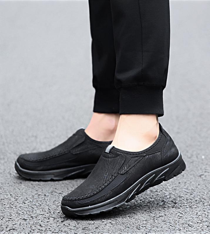 🔥Limited Time Offer 49% OFF🔥Men's Genuine Leather Breathable British Style Slip-on Casual Shoes