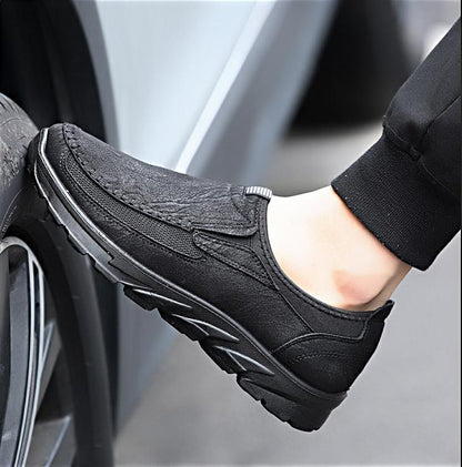 🔥Limited Time Offer 49% OFF🔥Men's Genuine Leather Breathable British Style Slip-on Casual Shoes