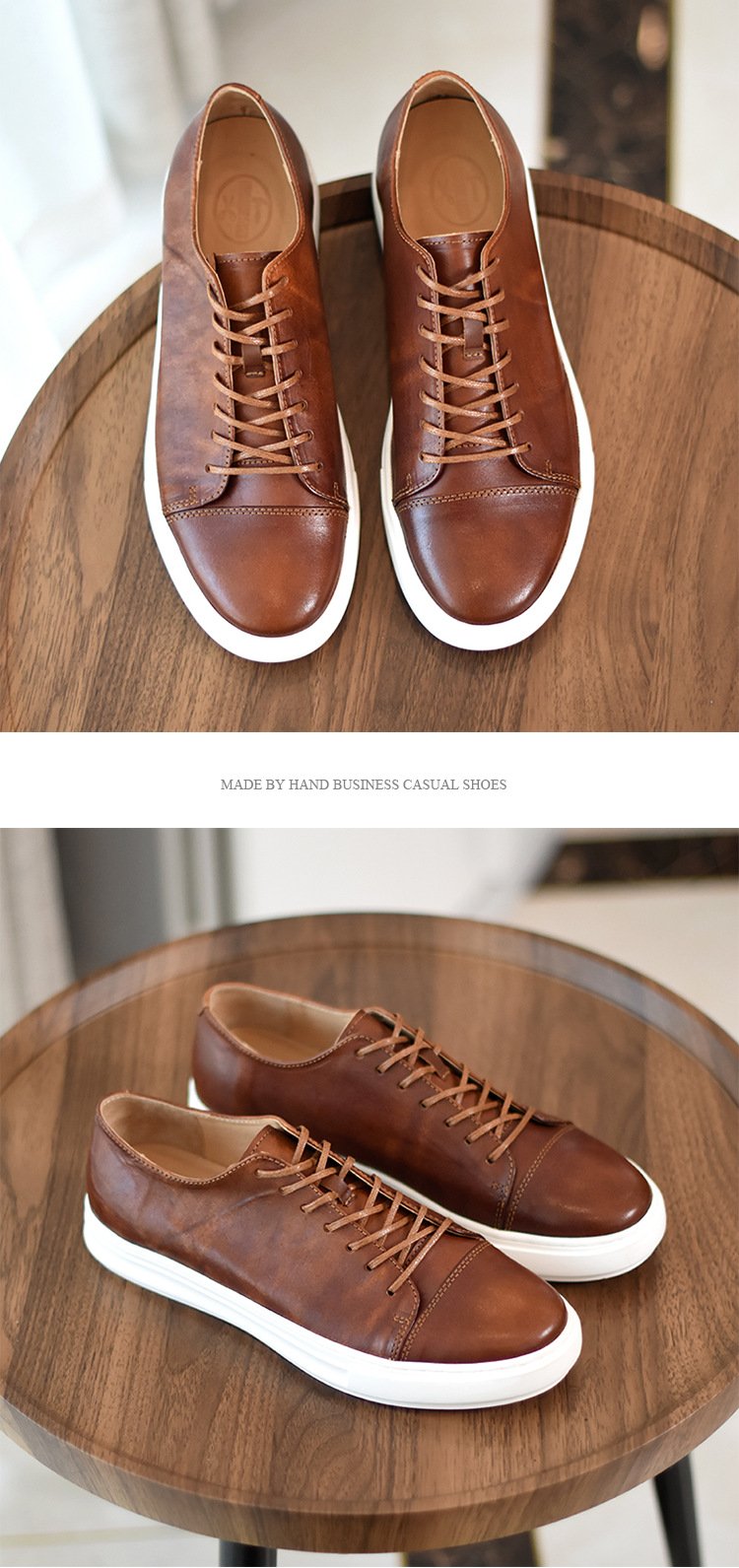 ✅High -quality Dedication✅British Gentleman Retro Handmade Horsehide Business Casual Shoes