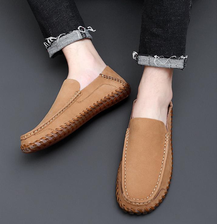 ✅High -quality Dedication✅New Breathable Genuine Leather Driving Soft Sole Casual Shoes