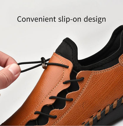 ✅High -quality Dedication✅Men's New Style Genuine Leather Comfortable Casual Driving Shoes