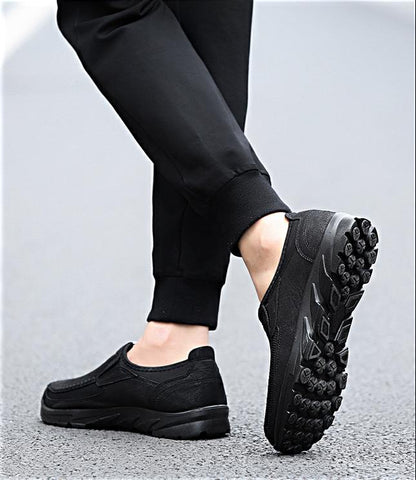 🔥Limited Time Offer 49% OFF🔥Men's Genuine Leather Breathable British Style Slip-on Casual Shoes