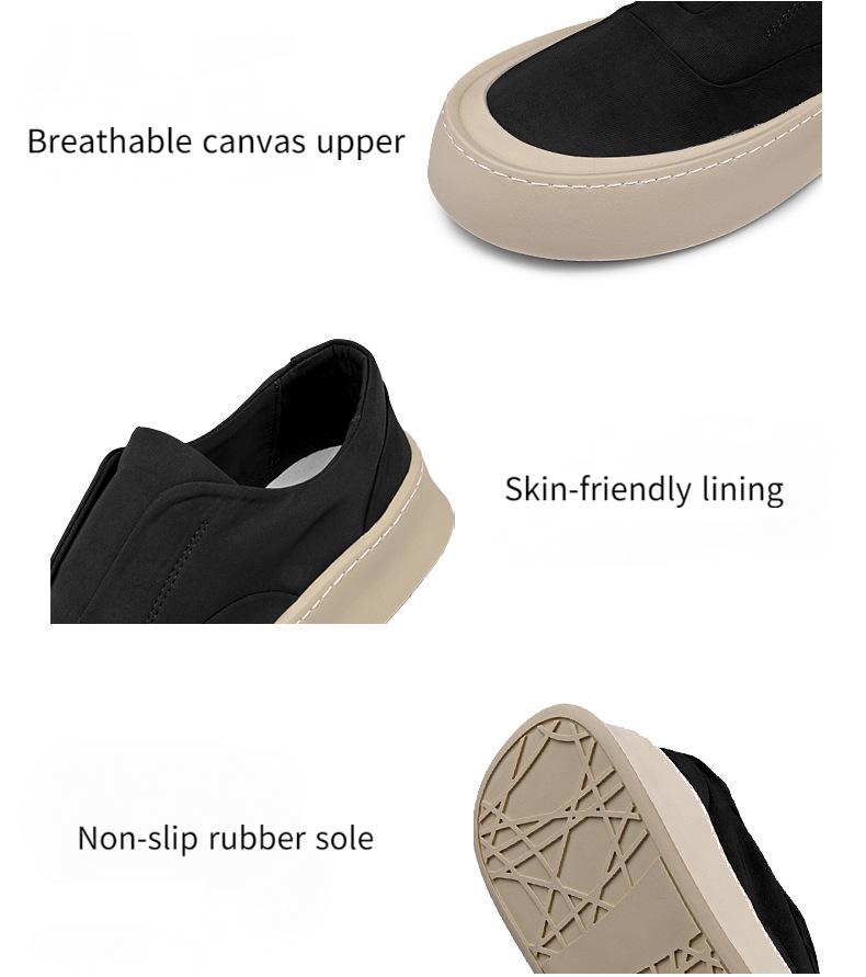 New Men's Breathable Slip-on Canvas Casual Shoes