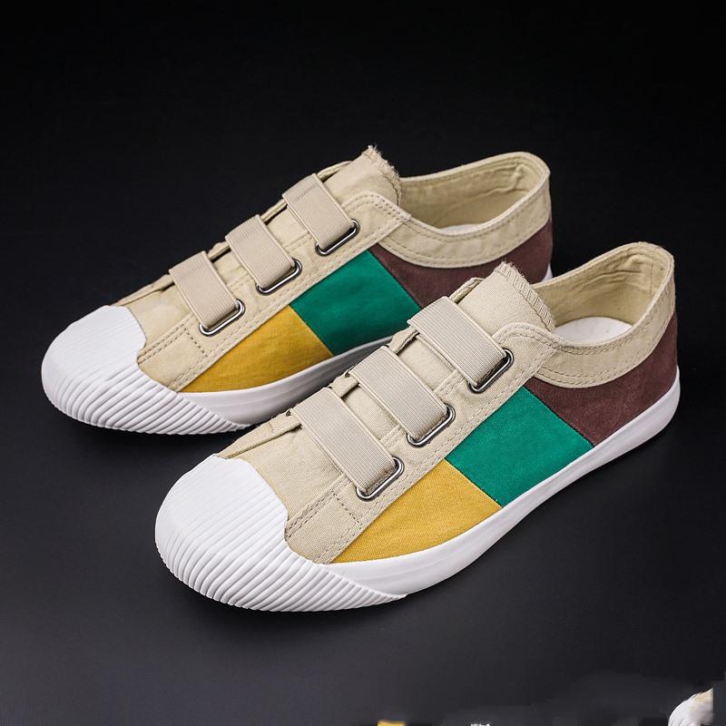 2024 Summer New Canvas Breathable Men's Casual Lazy Slip-on All-match Sneakers