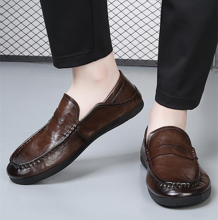 ✅High -quality Dedication✅New Style Genuine Leather All-match Slip-on Driving Casual Shoes