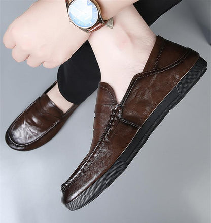 ✅High -quality Dedication✅New Style Genuine Leather All-match Slip-on Driving Casual Shoes