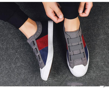 2024 Summer New Canvas Breathable Men's Casual Lazy Slip-on All-match Sneakers