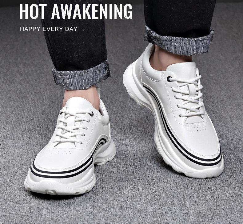 ✅High -quality Dedication✅Men's Breathable Genuine Leather Lightweight Soft Soled Casual Shoes